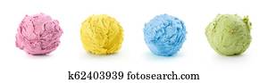 colorful ice cream on a white background colorful ice cream on a white background