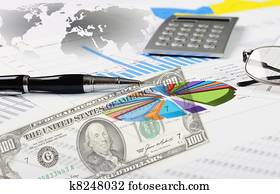 Financial and business charts and graphs Financial and business charts and graphs
