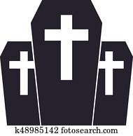 Funeral home undertaking ceremonial service. Funeral agency. Vector logo and emblem. Funeral home undertaking ceremonial service. Funeral agency. Vector logo and emblem.