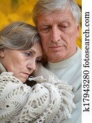 Handsome elderly couple