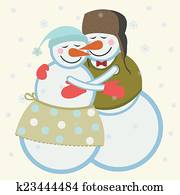 kärlek, snowmen