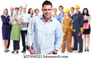 Man and people group.