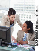 stående, av, a, affärsverksamhet lag, studera, statistik