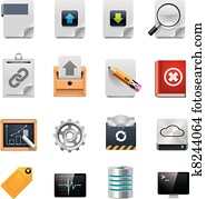 Vector server administration icon Vector server administration icon