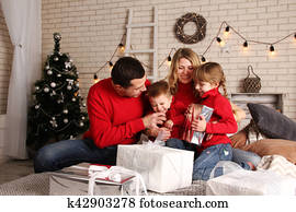 family home on Christmas family home on Christmas