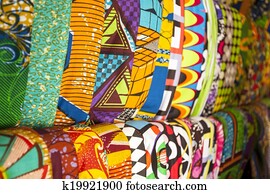 African fabrics from Ghana, West Africa