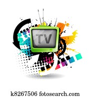 Cute retro tv vector Cute retro tv vector