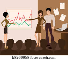 empresa / negocio, meeting., presentación