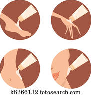 kozmetikai, icons., csokoládés fondant