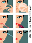 Makeup icons Makeup icons