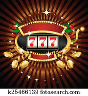 Slot machine on shiny background Slot machine on shiny background