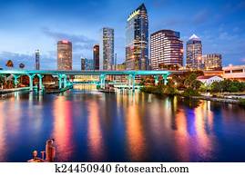 tampa, flórida, skyline