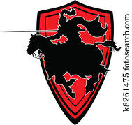 להאבק, אביר, וקטור, צללית, *m*