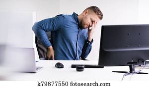 Businessman Having Backpain Businessman Having Backpain