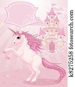 Fairy Tale Castle and Unicorn Fairy Tale Castle and Unicorn