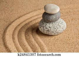 Japanese Zen stone garden