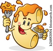 Macaroni and Cheese Cartoon Charact Macaroni and Cheese Cartoon Charact