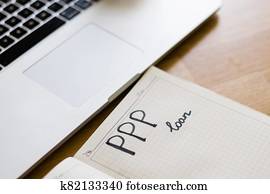 ppp, loans, obálka s výplatou, ochrana, program., malý podnik, pomoc, v, covid-19