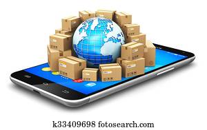 sfērisks, tirdzniecības flote, un, vispasaules, logistics, vispārējs