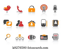simple social media icons simple social media icons