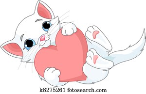 Valentine kitten Valentine kitten