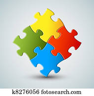 Vector puzzle / solution background Vector puzzle / solution background