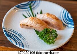 Food Plate Salmon Decoration Food Styling Cuisine Sushi Plate