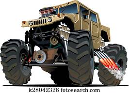 Cartoon Monster Truck Cartoon Monster Truck