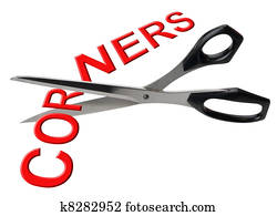 découpage, coins, isolé