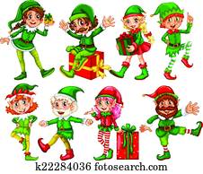 Elf and presents Elf and presents