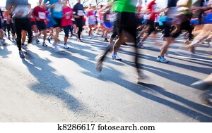 executando, rapidamente, maratona