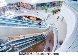 Modern shopping mall Modern shopping mall