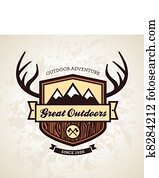 Outdoors emblem Outdoors emblem