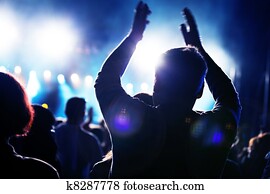 People on music concert People on music concert