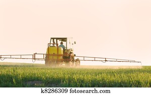 pulverização, a, colheita