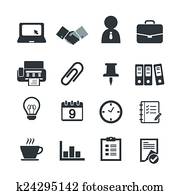 ügy, &, hivatal icons