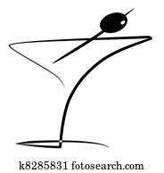 קוקטייל, עם, זית