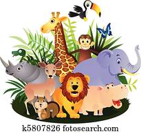 Animal cartoon Animal cartoon