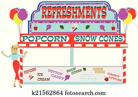 carnival refreshment stand carnival refreshment stand
