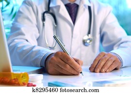 Doctor writing prescription Doctor writing prescription