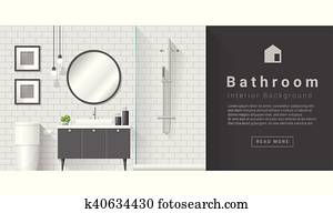 Interior design Modern bathroom background 4 Interior design Modern bathroom background 4