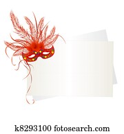 Mardi Gras mask and card Mardi Gras mask and card