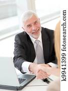 oprettelse, i, arbejde interview