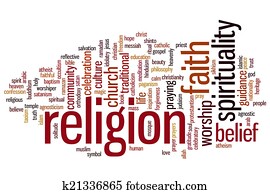 religião, palavra, nuvem