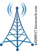 tower with radio tower with radio