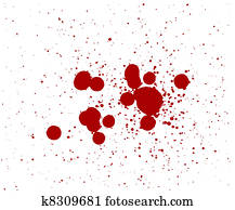 Blood Splatters Drips