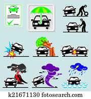 car insurance icons