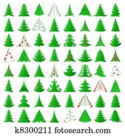 Christmas trees collection