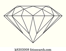 Diamond outline Diamond outline