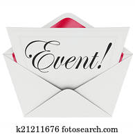 Event Word Invitation Envelope Special Access VIP Admission